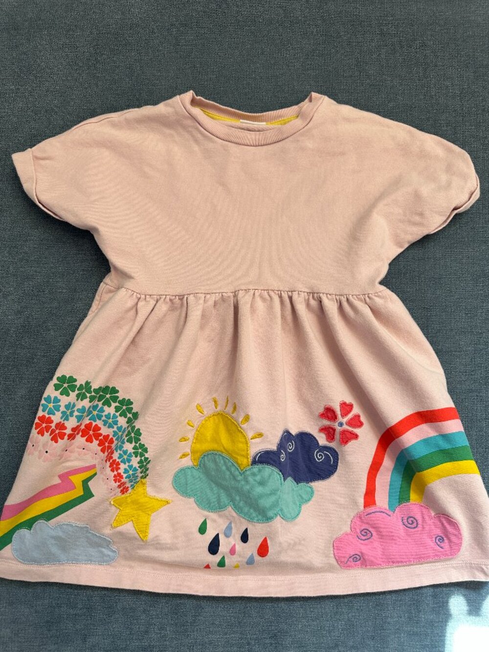 Mini Boden Pink Rainbow Dress